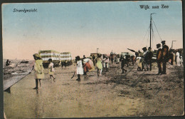 Wijk Aan Zee 1912 - Strandleven - Garnalenvangen. Levendig - Wijk Aan Zee