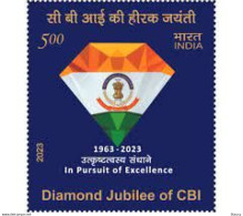 India 2023 Central Bureau Of Investigation CBI 1v STAMP MNH P.O FRESH & FINE As Per Scan - Nuevos