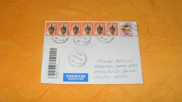 ENVELOPPE DE 2011../ CACHETS BUCURESTI ..RECOMMANDE POUR AJIJIC JALISCO MEXIQUE + TIMBRES X7 + CACHETS AU DOS A IDENTIFI - Lettres & Documents