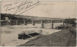 78 - B30969CPA - LE PECQ - Le Pont - Peniche, Terrasse - Carte Pionniere - Parfait état - YVELINES - Le Pecq