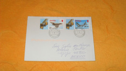 ENVELOPPE DE 2011../ CACHETS JERSEY CHANNEL ISLANDS POUR AJIJIC JALISCO MEXIQUE + TIMBRES AVIATION - Emisiones Locales