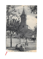 CPA   Algerie SETIF La Place De L'église  Ecrite 1915 Coin - Sétif