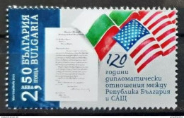 Mint Stamp 120 Years Of Diplomatic Relations With USA  2023  From Bulgaria - Neufs