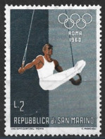 San Marino 1960. Scott #457 (MH) Olympic Games, Rome, Gymnastics - Neufs