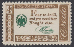 !a! USA Sc# 1140 MNH SINGLE (a2) - Credo: Franklin - Ongebruikt