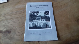 152/ SURESNES AMERICAN CEMETYERY AND MEMORIAL 1971 DEPLIANT - Oorlog 1939-45