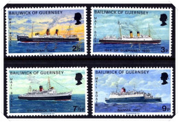 1973 Mail Boats Unmounted Mint - Guernesey