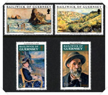 1974 Renoir Paintings Unmounted Mint - Guernesey