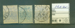 24A  3x   Côte 330€ - 1866-1867 Kleine Leeuw