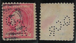 USA United States 1918/1933 Stamp With Perfin QCR By Quaker City Rubber Company From Philadelphia Lochung Perfore - Perforés