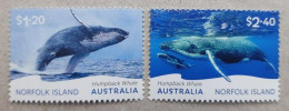 NORFOLK ISLAND 2024 FAUNA Animals. Mammals. Fish HUMPBACK WHALES - Fine Set MNH - Norfolk Island