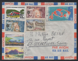 POLYNESIE - PAPEETE - TAHITI / 1971 LETTRE AVION  ==> FRANCE  (ref 4953) - Storia Postale