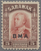 Malayan States - Sarawak: Mi.No.126-145, Hinged, Small Value 4c. Perf Fault, Oth - Sonstige