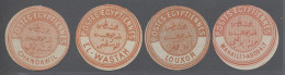 Egypt - Specialities: 1880 (ca.), POSTVERSCHLUSS-VIGNETTEN, Eine Sammlung Von 59 - Other & Unclassified