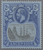 Ascension: 1924, Badge Of St.Helena, Compl.set Of 12 Values, Fine Mint Orig. Gum - Ascension (Ile De L')