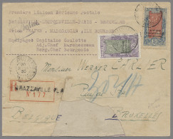 French Congo: 1930, 20.3., Erstflug Brazzaville Nach Paris Und Weiter Nach Brüss - Briefe U. Dokumente