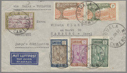 Cameroon: 1938, JUN 10, Airmail Cover From DOUALA To Hamburg Attractively Franke - Cameroun (1960-...)