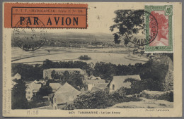 Madagascar: 1932, 2.8., Bildseitig Frankierte Ansichtskarte Aus Tananarive Nach - Madagaskar (1960-...)