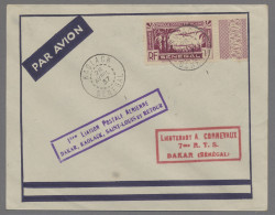 Senegal: 1937, 26.4., Erstflug KAOLACK Nach Dakar, Mit Sonderstempel. - Sénégal (1960-...)