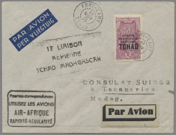 Chad: 1935, 11.11., Erstflug Fort Lamy Nach Madagaskar Mit Entsprechendem Sonder - Ciad (1960-...)