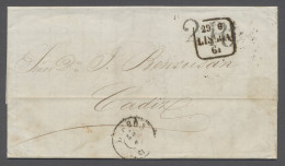 Argentina -  Pre Adhesives  / Stampless Covers: 1861, EL From BUENOS AYRES To Ca - Prephilately