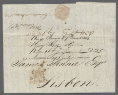 Brazil -  Pre Adhesives  / Stampless Covers: 1824, EL From Rio De Janeiro To Lis - Vorphilatelie