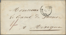 Cuba -  Pre Adhesives  / Stampless Covers: 1841, Crowned-circle "PAID AT HAVANNA - Vorphilatelie