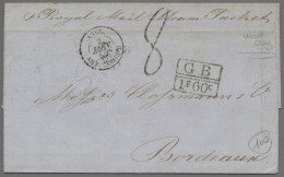Mexico - Pre Adhesives  / Stampless Covers: 1858, EL From VERA CRUZ To Bordeaux - Mexico