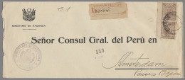 Peru: 1923-33, Vier Briefe Vom MINISTERIO DE HACIENDA Oder Anderen Behörden, Mit - Pérou