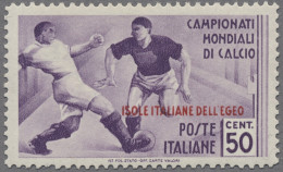 Aegean Islands: 1934, Fußball-Weltmeisterschaft In Italien, Der Komplette Satz V - Aegean