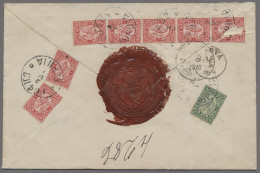 Bulgaria: 1884, Registered Letter Of The Italian Consulate At Sofia (large Wax S - Lettres & Documents