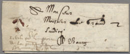 France -  Pre Adhesives  / Stampless Covers: 1601, Brief Von DIJON Nach BOURG-en - 1701-1800: Vorläufer XVIII