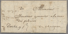 France -  Pre Adhesives  / Stampless Covers: 1667, 19.5., Brief Von MONTPELLIER - 1701-1800: Vorläufer XVIII