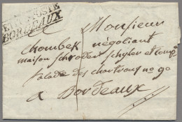 France -  Pre Adhesives  / Stampless Covers: PETITE POSTE, Vier Briefe (1776 Bis - 1792-1815: Conquered Departments