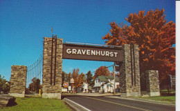 Gateway To The Famous Muskoka Lakes Gravenhurst Ontario Canada 4 Stone Pillars Name Of The City. Station Service Gulf 2 - Andere & Zonder Classificatie