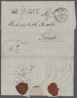 Greece -  Pre Adhesives  / Stampless Covers: 1839, EL From SYRA To Trieste, Trea - ...-1861 Prephilately