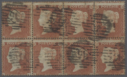 Great Britain: 1854, Königin Victoria Gezähnt 16, 1 Penny Rotbraun Im Waagerecht - Used Stamps