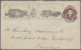 Great Britain - Postal Stationery: 1889-1894, Drei Attraktive Privat-GA-Umschläg - Autres