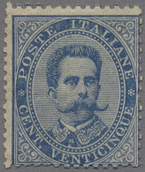 Italy: 1879, "Umberto I." 25 C. Blau In Ungebrauchter Erhaltung, Mit Ausgabetypi - Ongebruikt