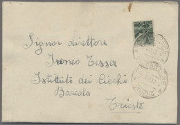 Italy: 1946, 1 Lire Als Seltene Einzelfrankatur Auf Blindenschrift-Brief, Gutes - 1946-60: Poststempel