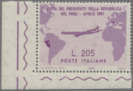 Italy: 1961, "Gronchi Rosa", MNH Corner Sheet, Luxus Quality, Raybaudi Photo Cer - 1961-70: Mint/hinged