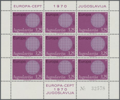 Yugoslavia: 1970, Europa Union 3,25 Din. Dunkellila Statt Purpurlila Im Tadellos - Ungebraucht