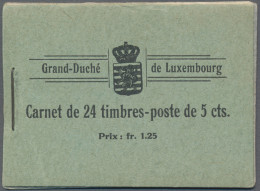 Luxembourg: 1895, Definitives Grand Duke Adolph, 1.25fr. Booklet Comprising Four - Other & Unclassified