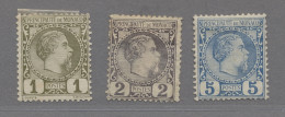 Monaco: 1885, 1-3 Ungebraucht Orig.G. Sowie Nr. 4-8 Gestempelt, Pracht, Mi. 446 - Used Stamps