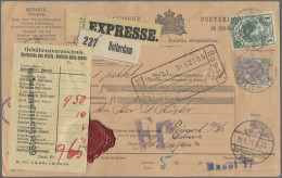Netherlands: 1921, Wilhelmina, 1 G. Grün Und 50 C. Grau /violett Auf Kompletter - Used Stamps
