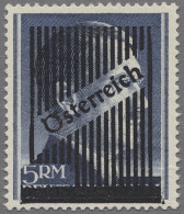 Österreich: 1945, III. Wiener Aushilsausgabe 2, 3 Und 5 RM Mit Plattenfehler "1. - Unused Stamps