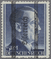 Österreich: 1945, Grazer Aushilfsausgabe 1, 2, 3 Und 5 RM Mit Magerem Aufdruck, - Ungebraucht