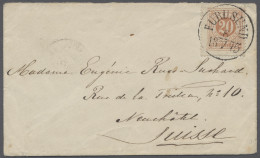 Sweden: 1875, Jul 8, Small Envelope Sent From FURUSUND To Switzerland, Franked 2 - Briefe U. Dokumente