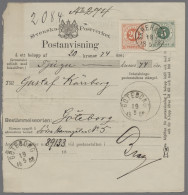 Sweden: 1888, Very Attractive Postal Money Order From SKREHALL To Gotenburg, Fra - Storia Postale