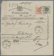 Sweden: 1888, Very Attractive Postal Money Order From SKREHALL To Gotenburg, Fra - Covers & Documents